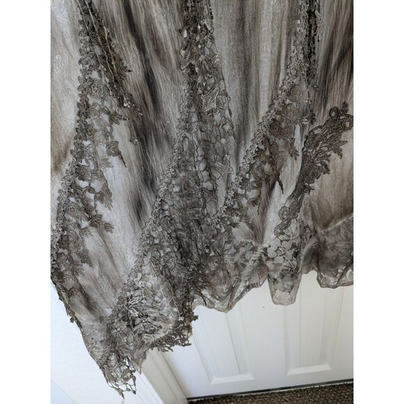 Vintage Pat Dahnke 2 Piece Lace Set - Boho Western Wedding Wear - Cognac - M - Picture 10 of 10